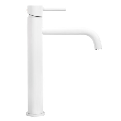 Bathroom Faucet Rea Lungo White High 2