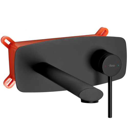 Robinet Encastré Rea Oval Black + Box