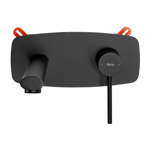 Robinet Encastré Rea Oval Black + Box 1