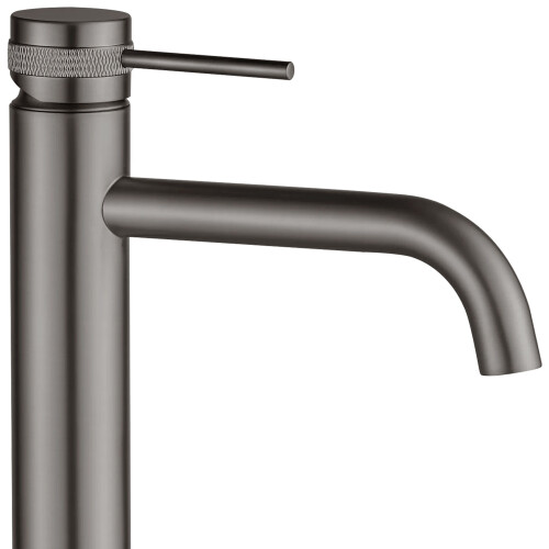 Βρύση Νιπτήρα Rea Lungo Grip Gun Grey, High 2