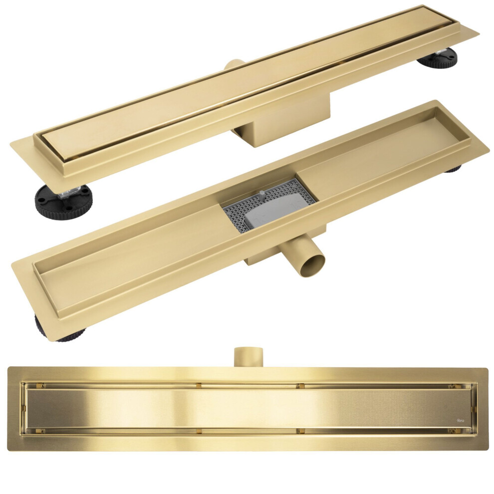 Linear Drainage Rea Neox Brush Gold 70 5906366018176