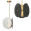 Lampe Suspendue Black App1675-cp Round 1