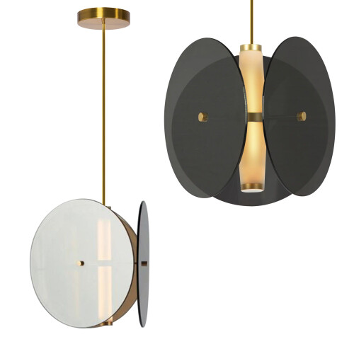 Lampe Suspendue Black App1675-cp Round