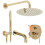 Inbouw Regendoucheset Rea Lungo Gold Met Uitloop + Box 1