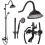 Doucheset Rea Bergamo Old Black 1