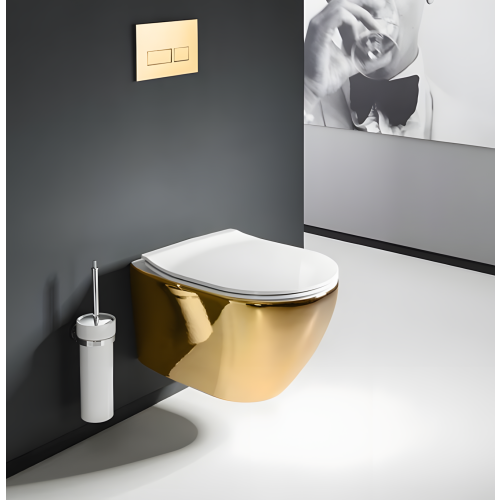 Λεκάνη Wc [χωρίς Έκπλυση] Rea Carlo Mini Tornado Nfq Gold White 1