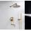 Inbouw Regendoucheset Rea Lungo Gold Met Uitloop + Box 2