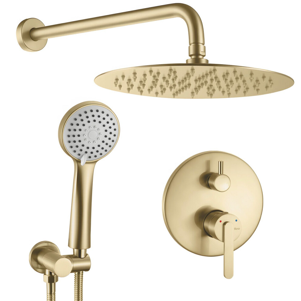 Shower System Rea Ontario Brush Gold + Box 5906366012891
