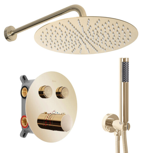 Built-in Shower Set Rea Lungo Gold Box