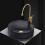 Countertop Washbasin Rea Cristal Black 35 5