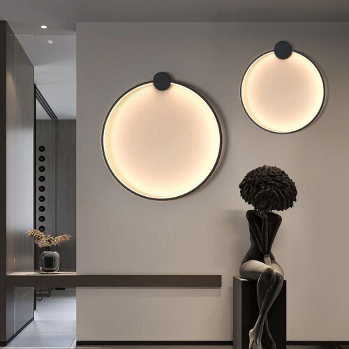 Φωτιστικο Τοιχου Led App1383-cw Μαυρο 30εκ 1