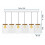 Lampe Suspendue APP1813-6CP Frosted Grey 7