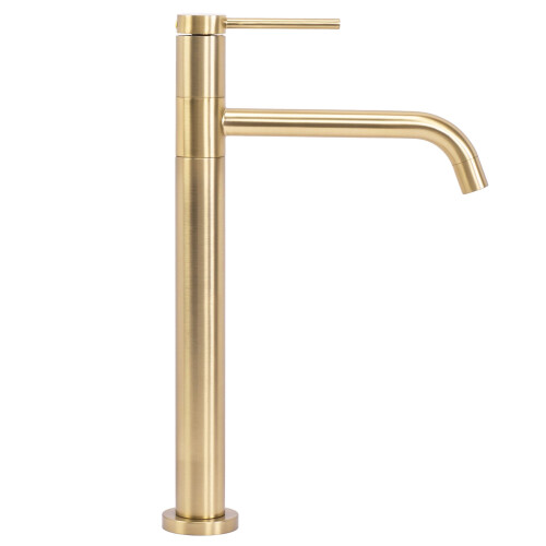 Βρύση Νιπτήρα Rea Lugano Slim Gold Brushed High 2