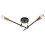 Applique Murale APP1119-2W Black 4