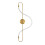 Fali Led Lámpa App858-w Long Arany 1