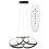 Moderni Led-kattovalaisin + Remote App793-cp Flat Black 1