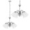 Lampe Suspendue Vintage APP960-5CP Chrom 1