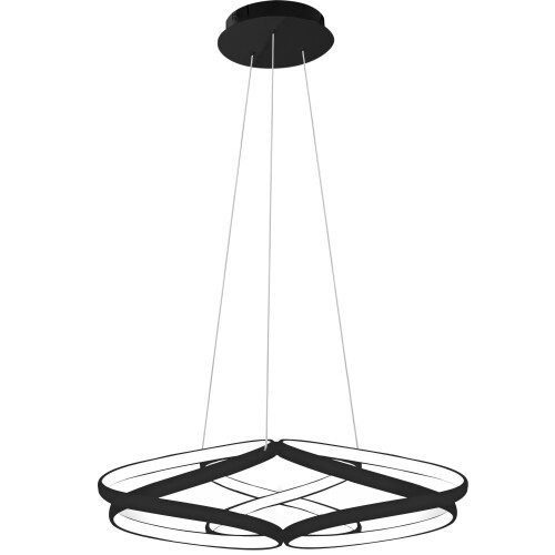 Moderni Led-kattovalaisin + Remote App793-cp Flat Black 1