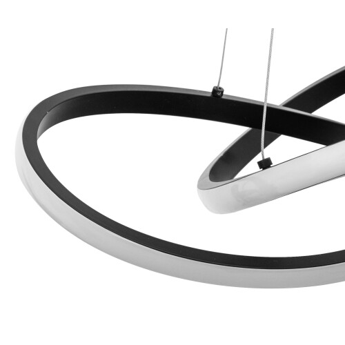 Moderni Led-kattovalaisin + Remote App793-cp Flat Black 2