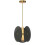 Lampe Suspendue Black App1675-cp Round 7