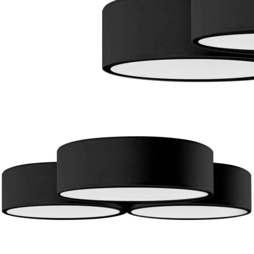 Plafondlamp App878-c Triple Zwart 3x40cm 2