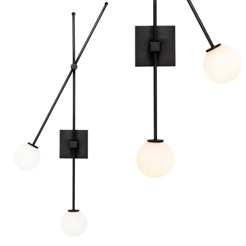Fali Lámpa APP1595-2W Black