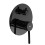 Inbouw Regendoucheset Rea Lungo Black Metallic + Box 9