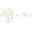 Plafondlamp App878-c Triple Zwart 3x40cm 7