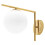 Επιτοίχιο Φωτιστικό Glass Ball APP674-1W Gold 3