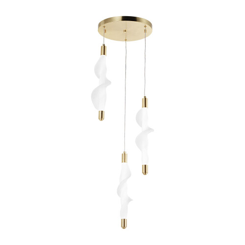 Led Lamp G009-3cpr White/gold 1