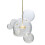 Plafondlamp Hangende Glazen Bollen App650-cp 2