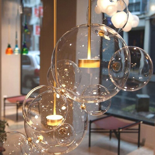 Plafondlamp Hangende Glazen Bollen App650-cp 2