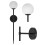 Lampe Murale Moderne Black 52cm APP577-1W 1
