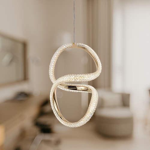 Pendant Lamp Led G077-3cpr Gold 1