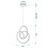 Suspension Led G076-1cp Gold 7
