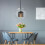 Γυάλινο Κρεμαστό Φωτιστικό Loft APP559-1CP 30cm Μαύρο 5