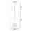 Γυάλινο Κρεμαστό Φωτιστικό Loft APP559-1CP 30cm Μαύρο 6