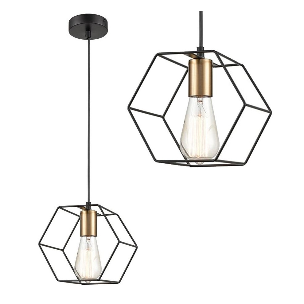 Lamp App1131-1Cp Black/Gold 5902557378616