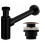 Universal Click-clack Νιπτήρας Siphon Rea Black Antique 1