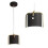 Lampe APP934-1CP Elegent Black 1