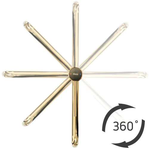 Βρύση Νιπτήρα Rea Lugano Slim, Gold High 2