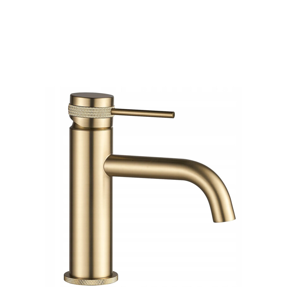 Bathroom Faucet Rea Lungo Grip Brush Gold Low 5906366007644