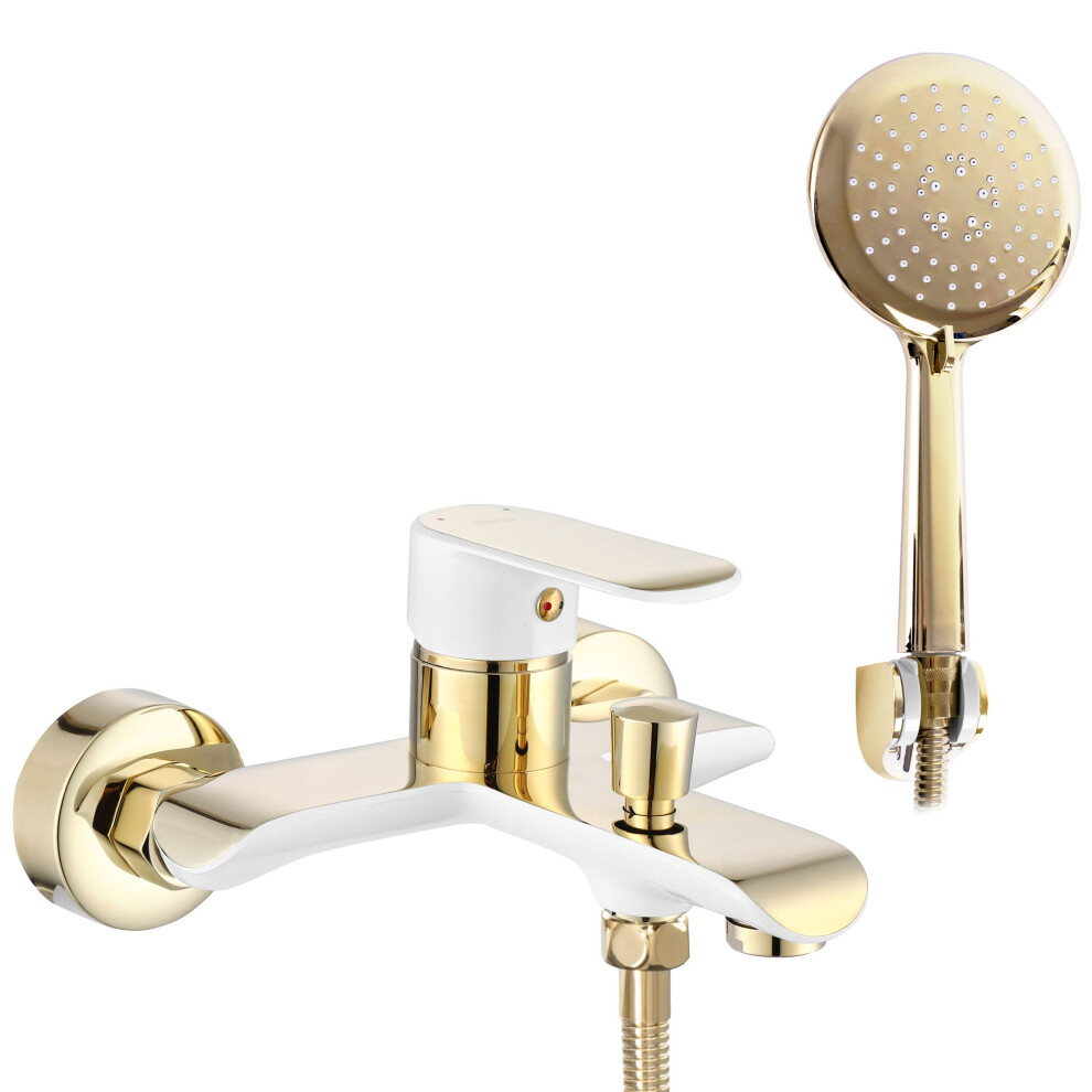Rea Bath Faucet Bloom White Gold