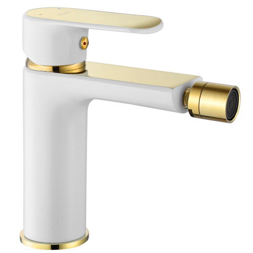 Rubinetto Da Bidet Rea Bloom White Gold 1