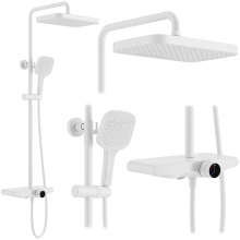 Shower Set Rea Bari White