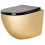 Επιτοίχια Λεκάνη Τουαλέτας Carlo Mini Flat Gold Black 1