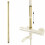 Rallonge Pour Ensemble Bain-douche Gold 60cm 1