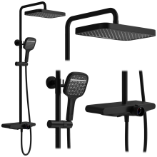 Shower Set Rea Bari Black