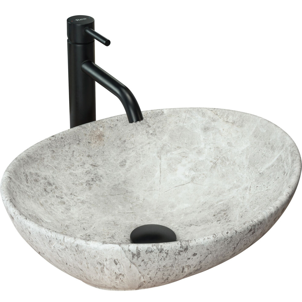 Countertop Washbasin Rea Sofia Light Stone 5902557357710