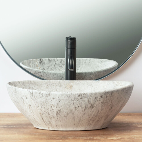Countertop Washbasin Rea Sofia Light Stone 2